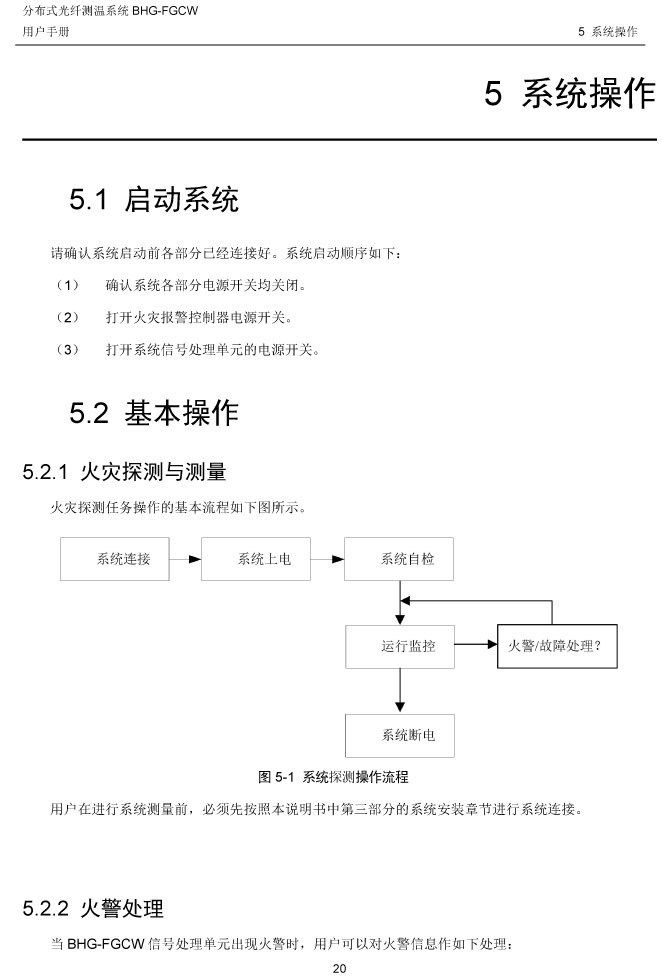 BHG-FGCW分布式光纤线型感温探测器说明书